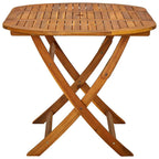 Set de comedor de jardín 7 piezas madera maciza de acacia