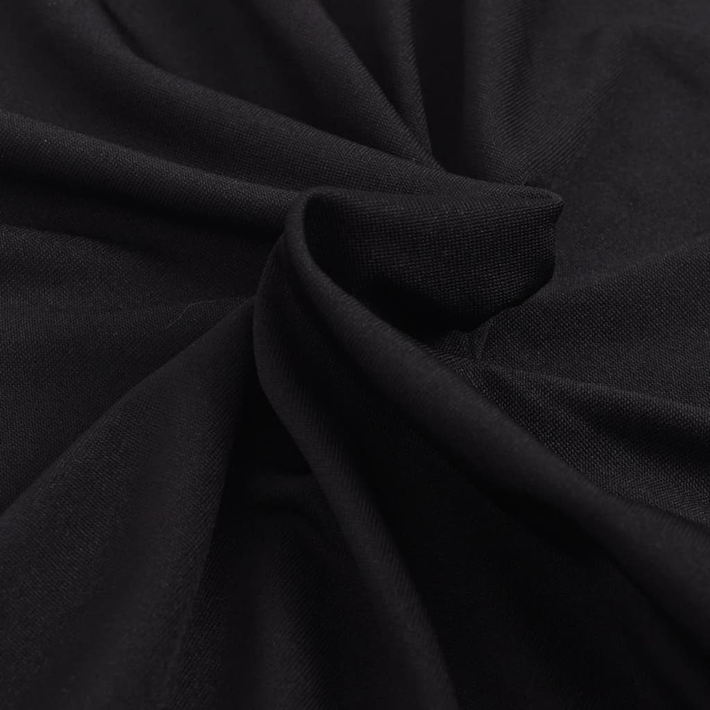 Funda para sofá elástica de tela jersey de poliéster negra