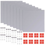 Set Espejos sin Marco 8 Piezas Vidrio 20.5 cm