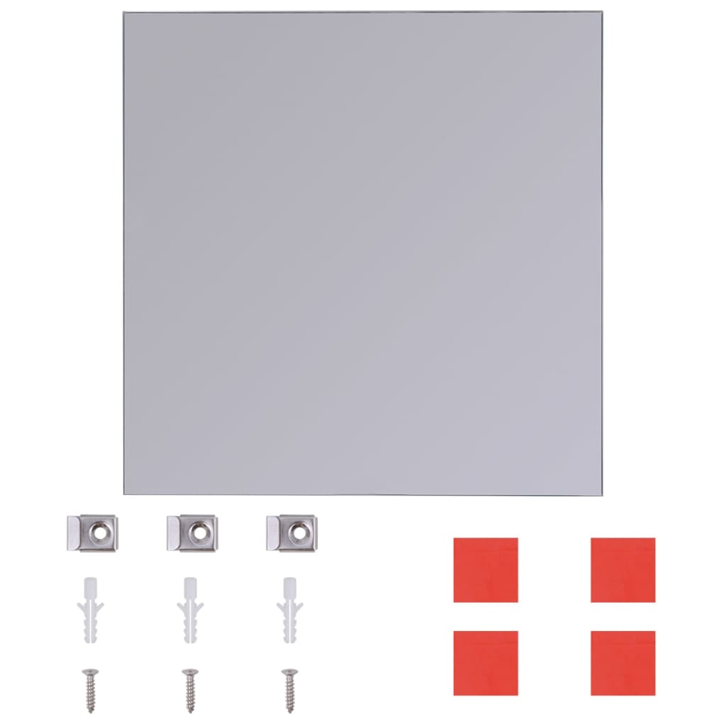 Set Espejos sin Marco 8 Piezas Vidrio 20.5 cm