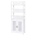 Armario de baño Albuquerque madera blanco 46x24x117,5 cm