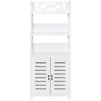 Armario de baño Albuquerque madera blanco 46x24x117,5 cm