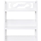 Armario de baño Albuquerque madera blanco 46x24x117,5 cm
