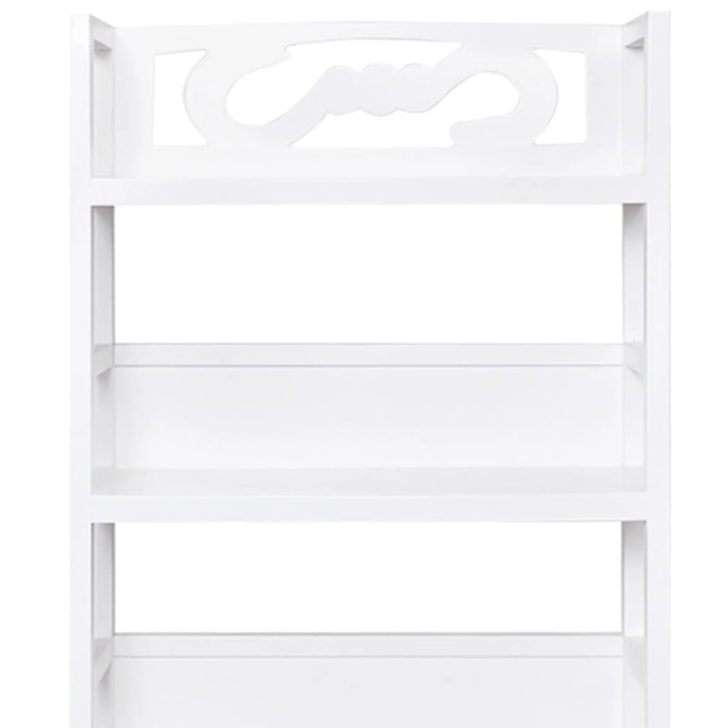 Armario de baño Albuquerque madera blanco 46x24x117,5 cm