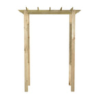 Pérgola/Arco de rosas madera impregnada 150x60x204 cm