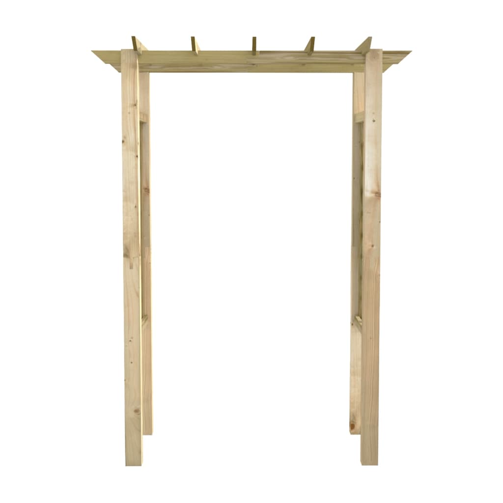 Pérgola/Arco de rosas madera impregnada 150x60x204 cm