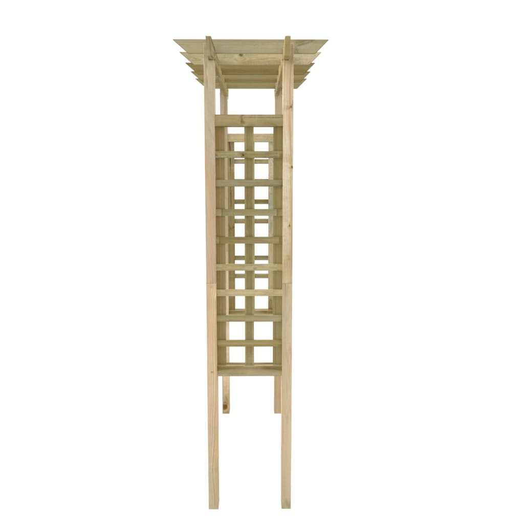 Pérgola/Arco de rosas madera impregnada 150x60x204 cm