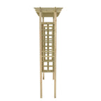 Pérgola/Arco de rosas madera impregnada 150x60x204 cm