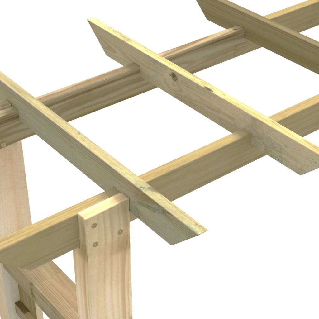 Pérgola/Arco de rosas madera impregnada 150x60x204 cm