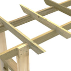 Pérgola/Arco de rosas madera impregnada 150x60x204 cm
