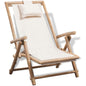 Outdoor bamboo lounge chair