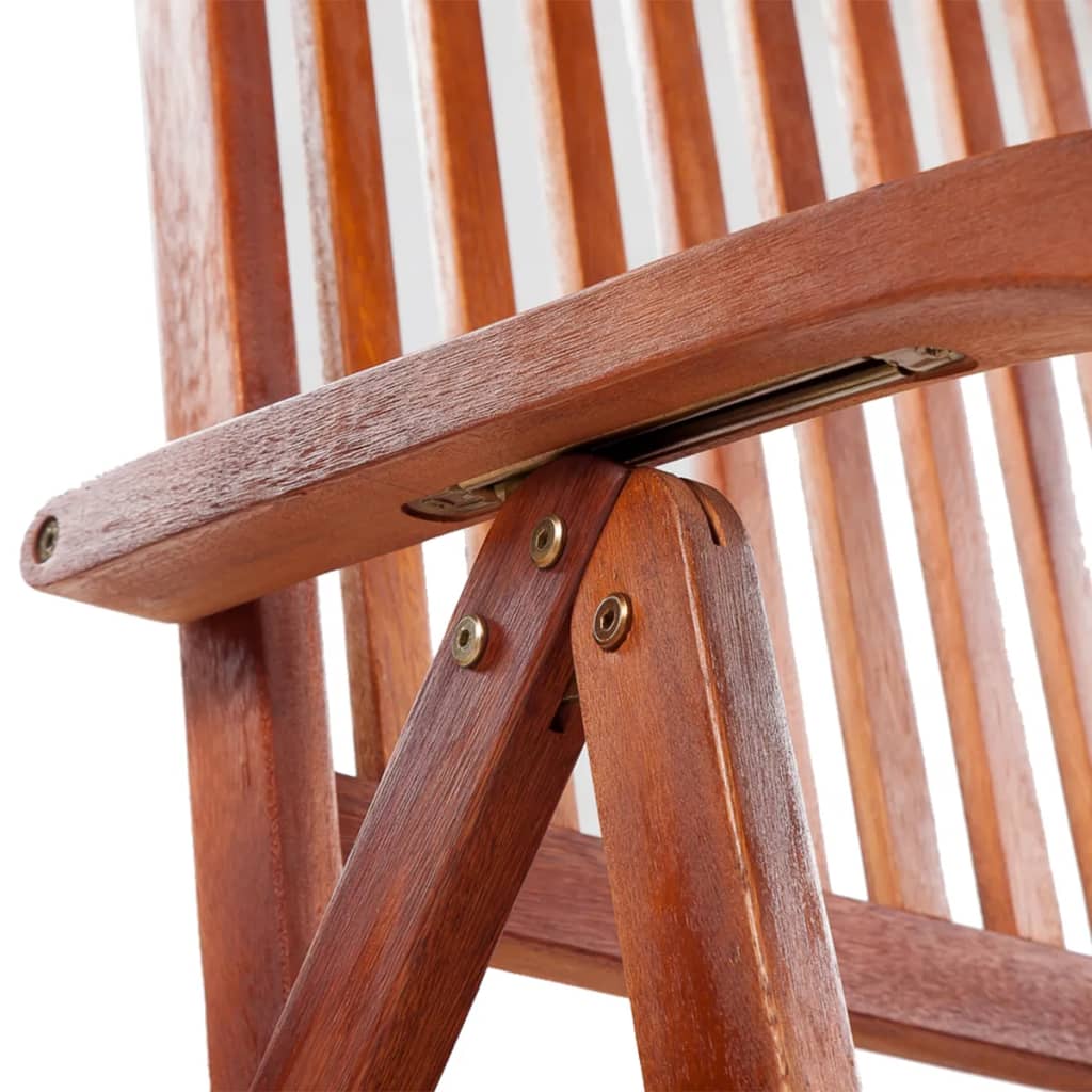 Set de comedor de jardín 7 piezas madera maciza de acacia