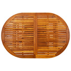 Mesa de jardín madera maciza de acacia (150-200)x100x75 cm