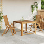 Sillas plegables de jardín 2 uds madera maciza acacia marrón