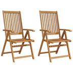 Sillas plegables de jardín 2 uds madera maciza acacia marrón