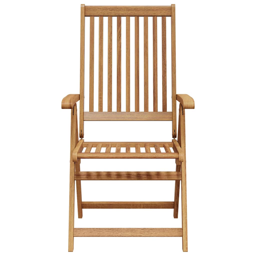 Sillas plegables de jardín 2 uds madera maciza acacia marrón