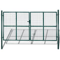 Puerta doble para valla de 300x150 cm acero con recubrimiento en polvo