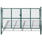 Puerta doble para valla de 300x150 cm acero con recubrimiento en polvo
