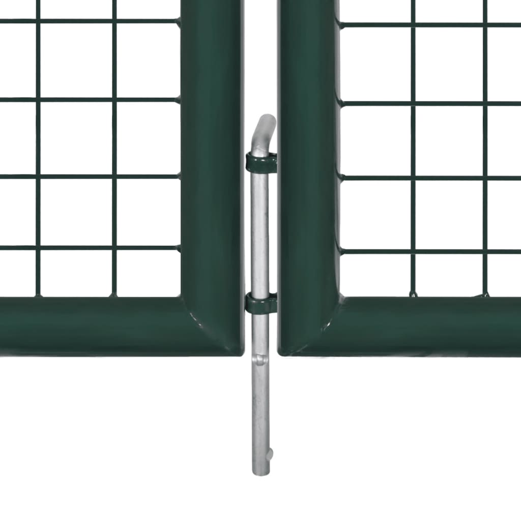 Puerta doble para valla de 300x150 cm acero con recubrimiento en polvo