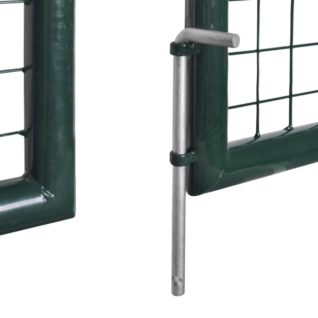 Puerta doble para valla de 300x150 cm acero con recubrimiento en polvo