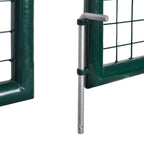Puerta doble para valla de 300x150 cm acero con recubrimiento en polvo
