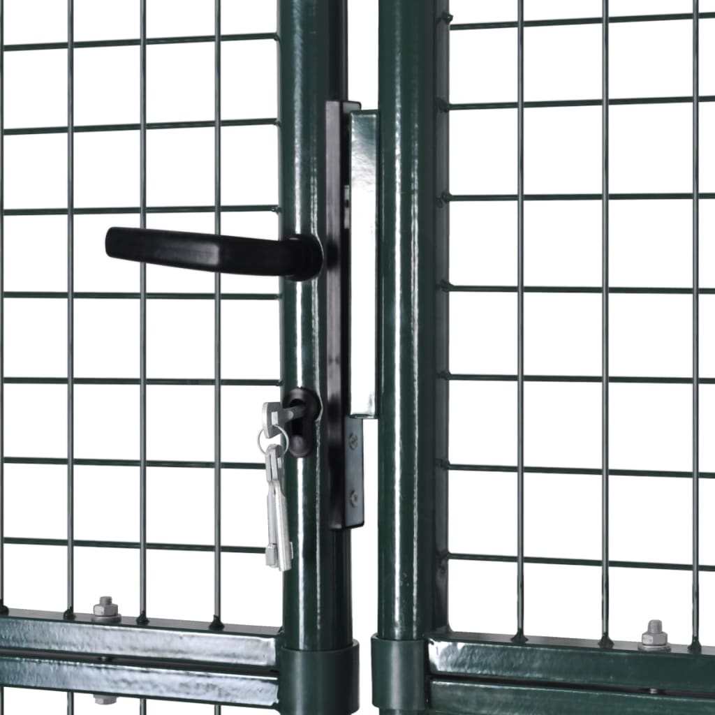 Puerta doble para valla de 300x150 cm acero con recubrimiento en polvo