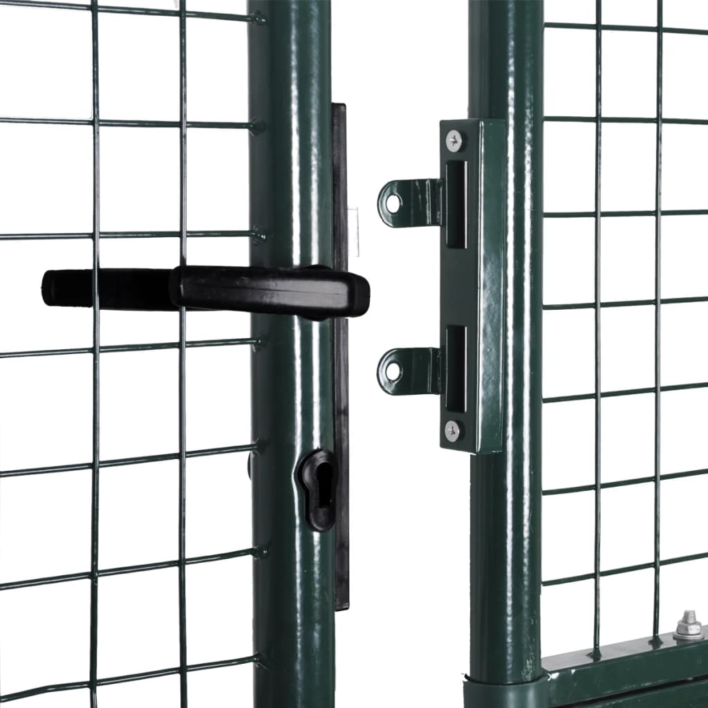 Puerta doble para valla de 300x150 cm acero con recubrimiento en polvo