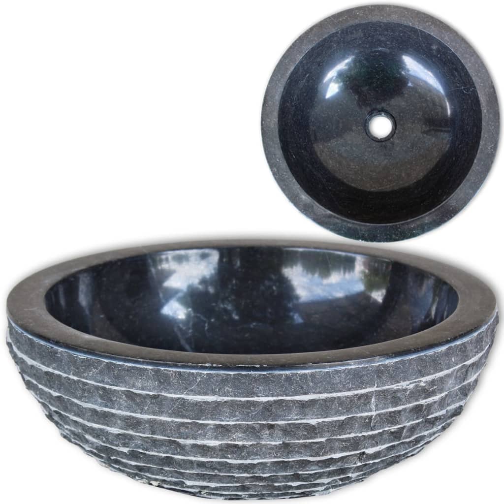 Lavabo de mármol 40 cm color crema