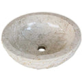Lavabo de mármol 40 cm color crema