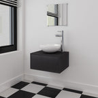 Conjunto de mueble y lavabo 3 piezas beige