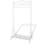 White steel clothes rail