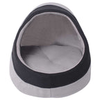 Cama cubo para gatos tamanho L cinza e preta