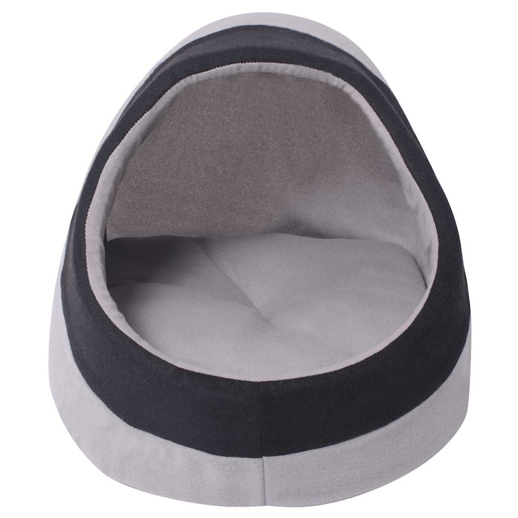 Cama cubo para gatos tamanho L cinza e preta
