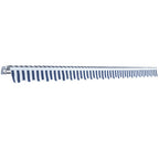 Toldo plegable de operación manual 500 cm azul y blanco