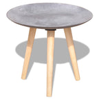 Mesa auxiliar/mesa de centro 2 uds gris hormigón 55 cm&44 cm