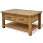 Solid Oak Coffee Table 88x53x45 cm