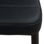 Conjunto de mesas y sillas de comedor de cinco piezas negro