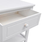 Mesitas de noche 2 unidades madera blanca