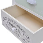 Mesitas de noche de estilo francés de madera 2 unidades