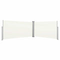 Toldo lateral retráctil color crema 160x600 cm