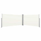 Toldo lateral retráctil color crema 160x600 cm