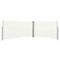 Toldo lateral retráctil color crema 160x600 cm