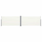 Toldo lateral retráctil color crema 160x600 cm
