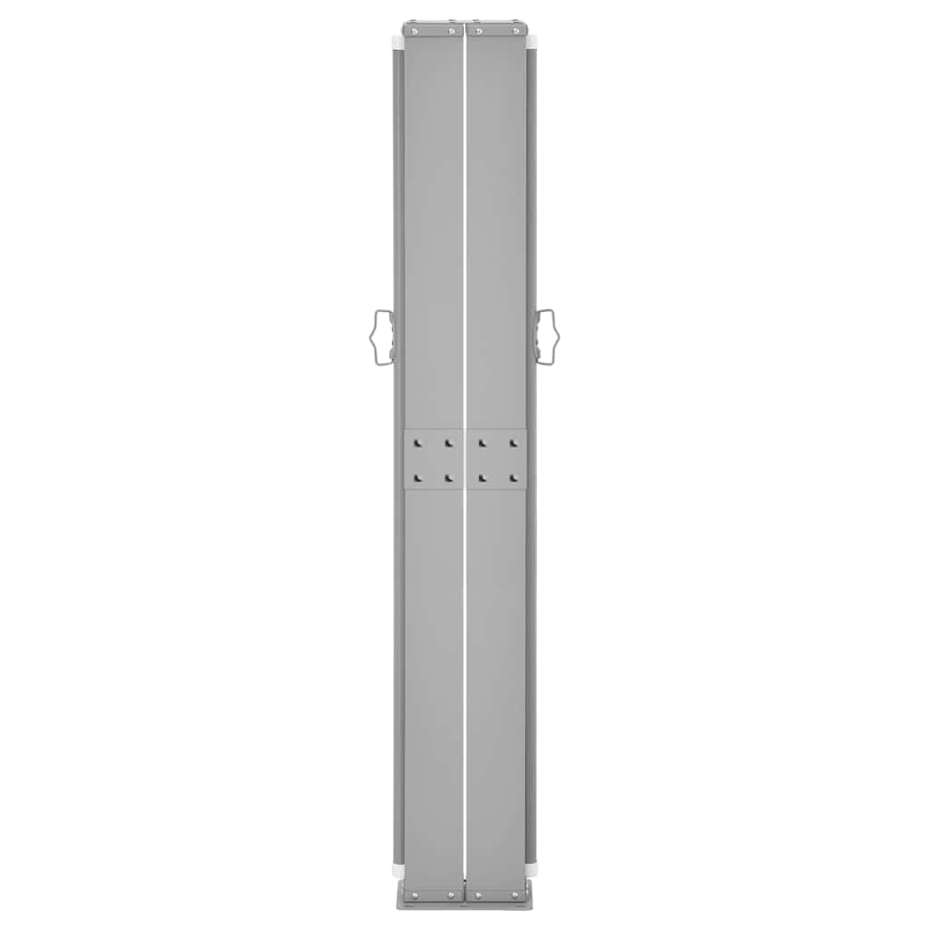 Toldo lateral retráctil color crema 160x600 cm