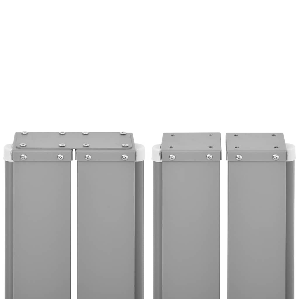 Toldo lateral retráctil color crema 160x600 cm