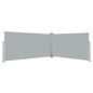Toldo Lateral Retráctil 160x600 cm Gris