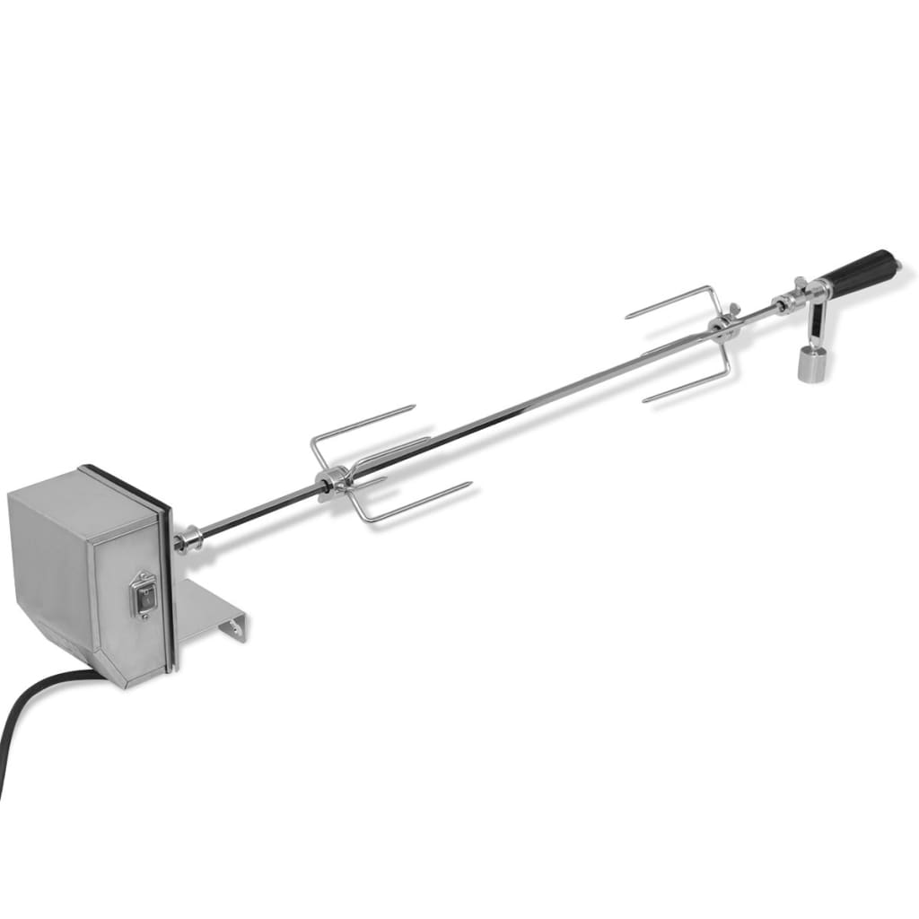 Espetón para asados y barbacoa con motor acero 1000 mm