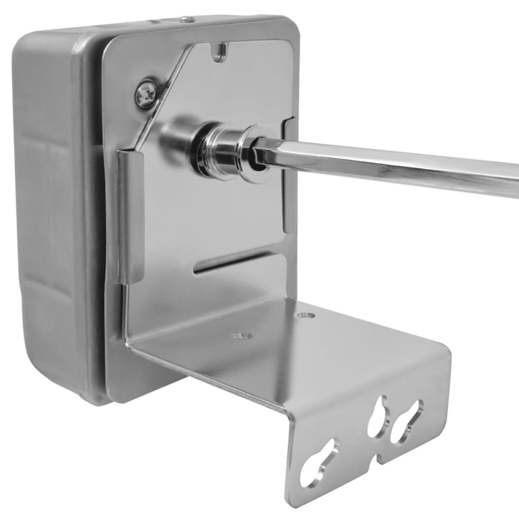 Espetón para asados y barbacoa con motor acero 1000 mm