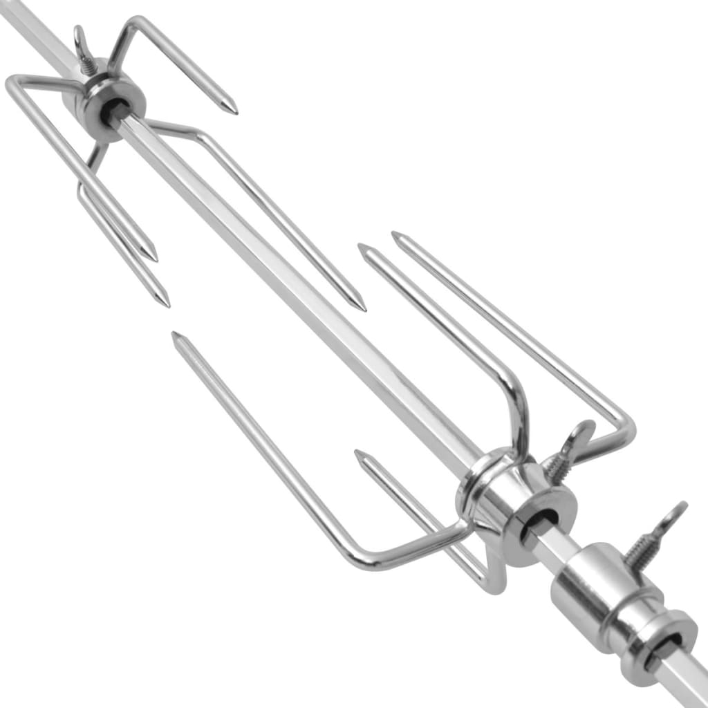 Espetón para asados y barbacoa con motor acero 1000 mm
