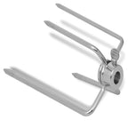 Horquilla para espetón de asado/barbacoa acero 2 uds